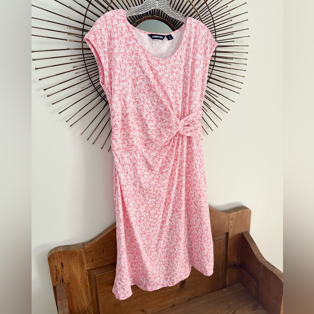 Lands End Pink Sailboat Dress